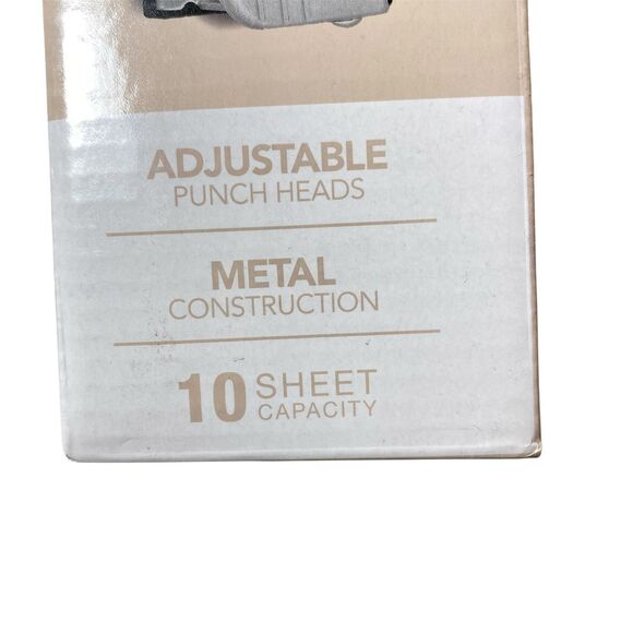 Swingline 10-Sheet Three Hole Punch 9/32" Holes Precision Pro Desktop OPEN BOX - Picture 5 of 5